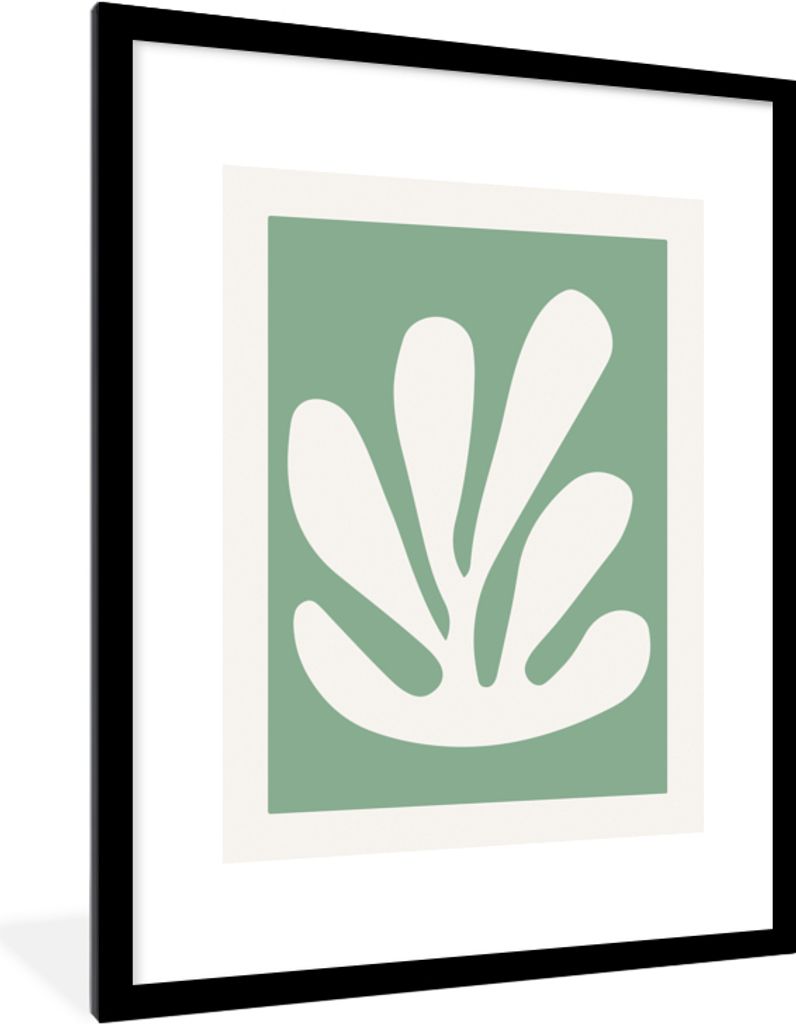 MuchoWow Gerahmtes Poster Matisse - Grün - Alte Meister 60x80 cm - Poster mit Schwarzem Bilderrahmen Wandposter Rahmen Foto Bilder - Wohnzimmer ...