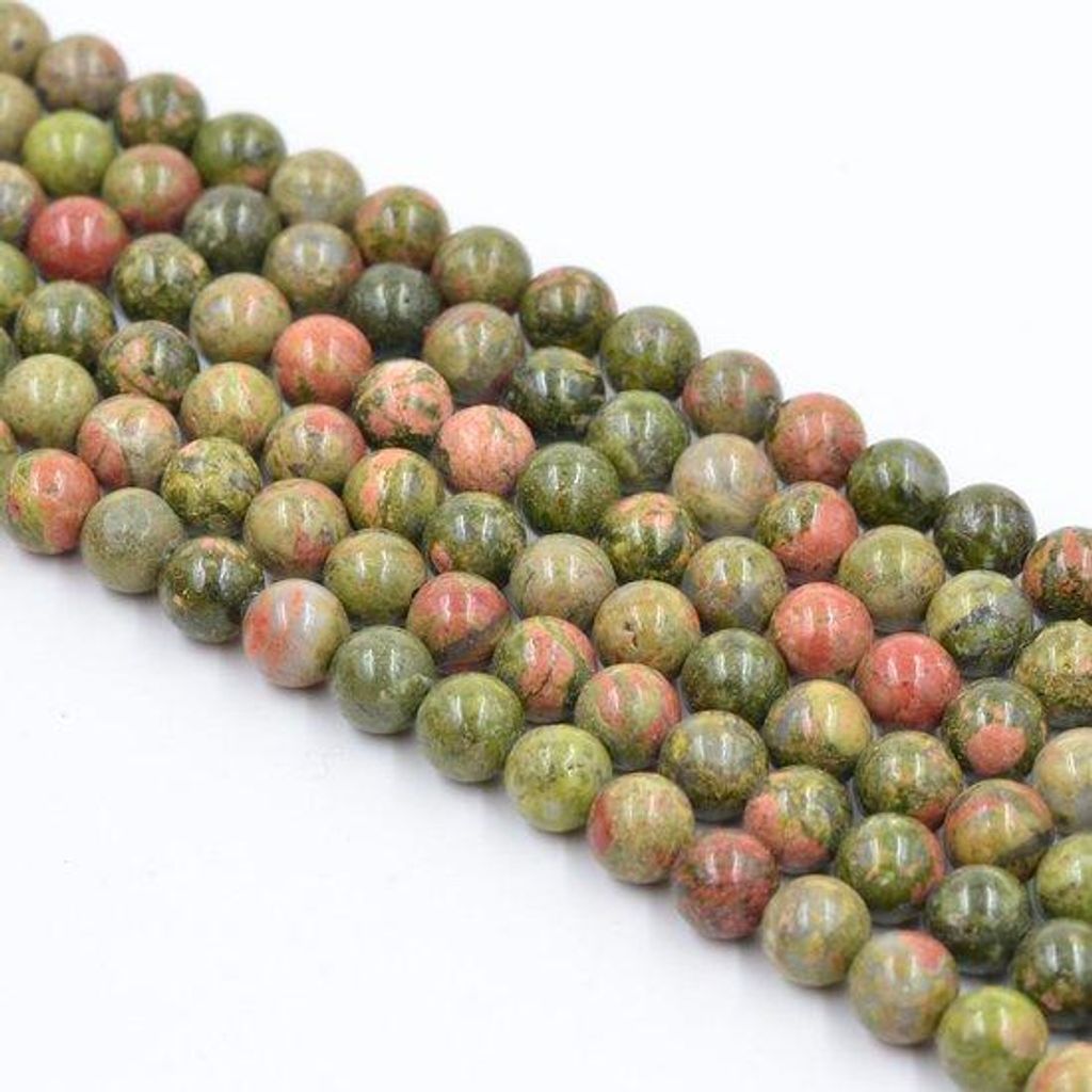 Große grüne Natursteinkrallen 15,7 Zoll, 8mm Energie-Heilsteine für Sieraden