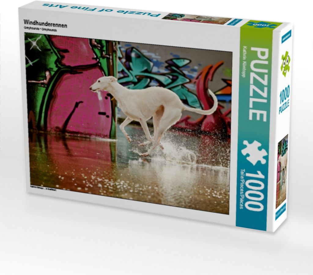 Calvendo Windhunderennen 1000 Teile Puzzle quer 640x480mm, Köntopp Kathrin; 7405312