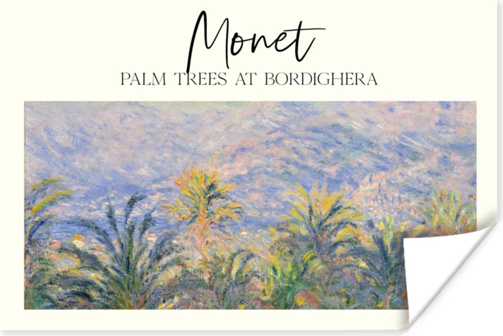 MuchoWow Poster Monet - Kunst - Alte Meister 180x120 cm - Fotoplakat