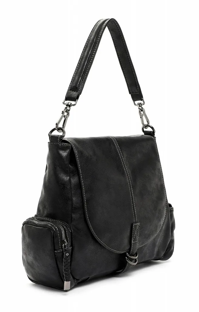 SURI FREY Lissy Sac à épaule noir - Texture douce et grand compartiment