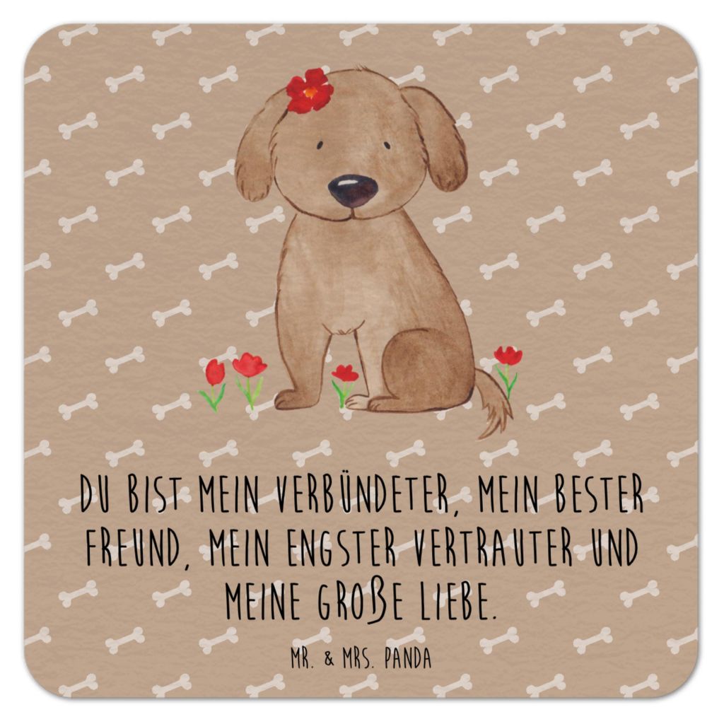 Mr. & Mrs. Panda Tischuntersetzer Hund Dame 100er Set - Hundeglück - Geschenk, Liebenswert, gläseruntersetzer, bieruntersetzer, Sprüche, Liebe, ...