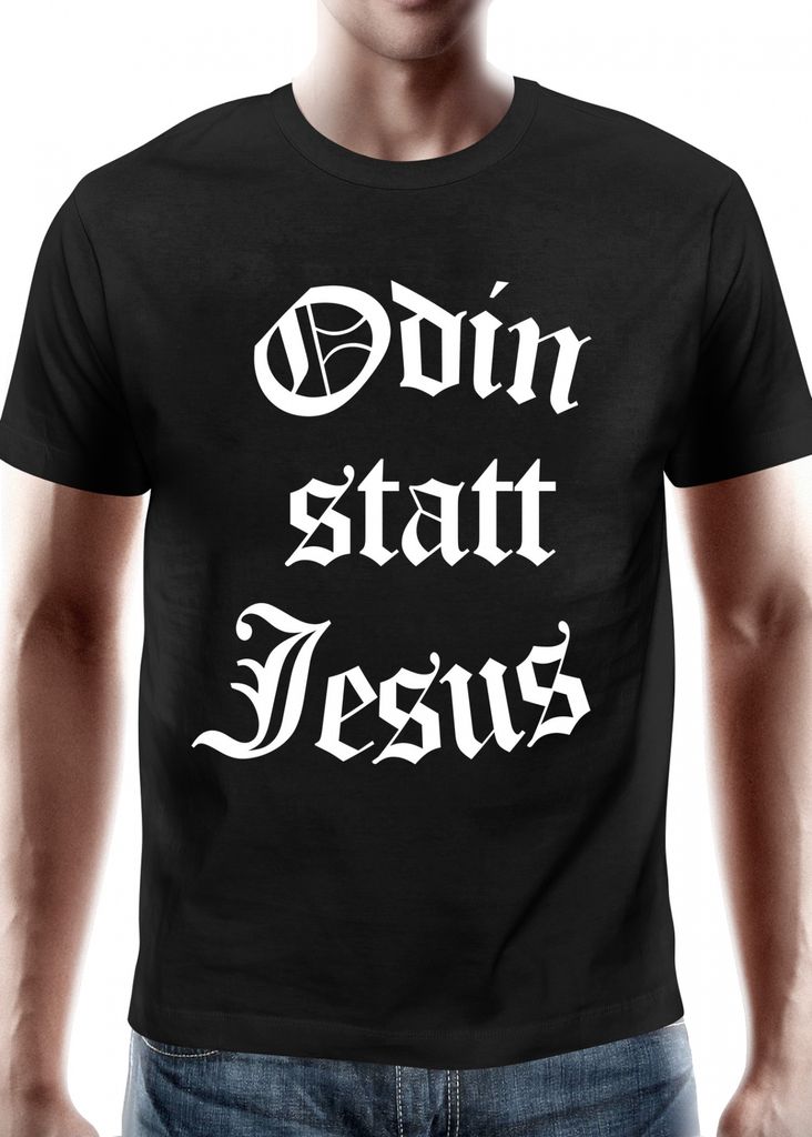 T-Shirt Odin statt Jesus : S Größe: S