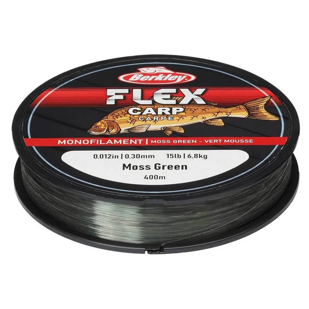 Fil Nylon Carpe Berkley Flex Vert 400m 0,30mm Résistance 6,80kg Pro