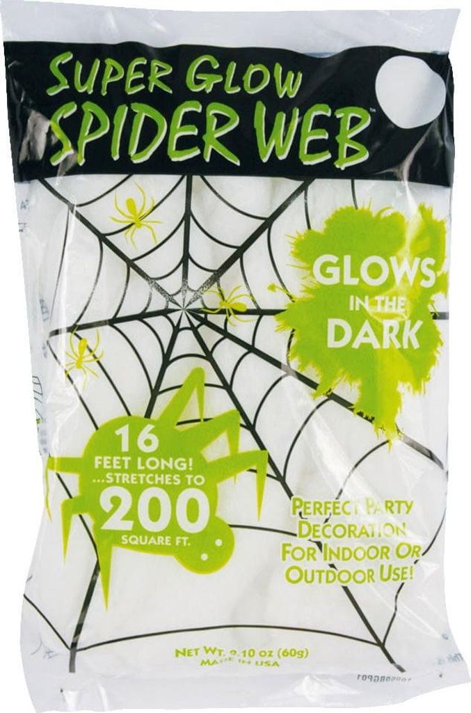 "Glow in the Dark" Spinnweben 60gr.