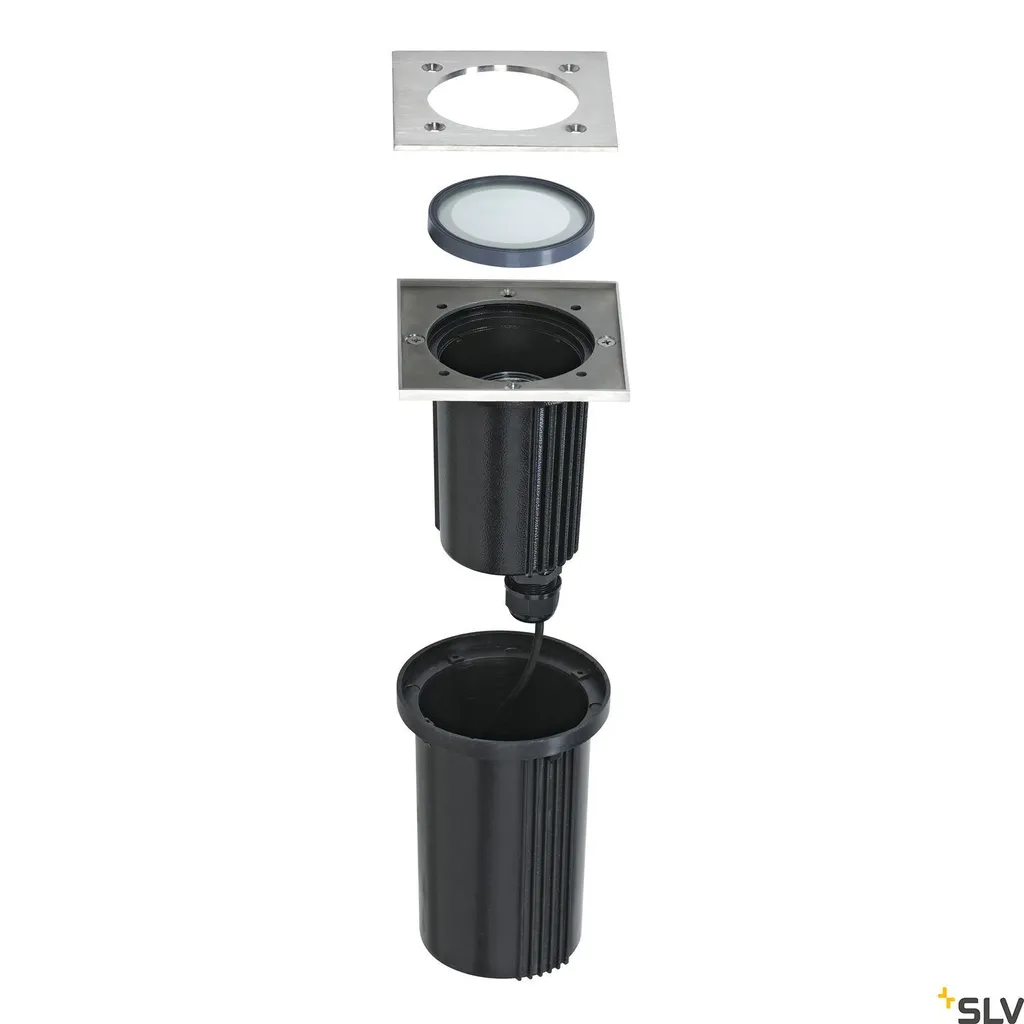 Spot de sol résistant SLV Dasar Exact : éclairage extérieur durable - 2