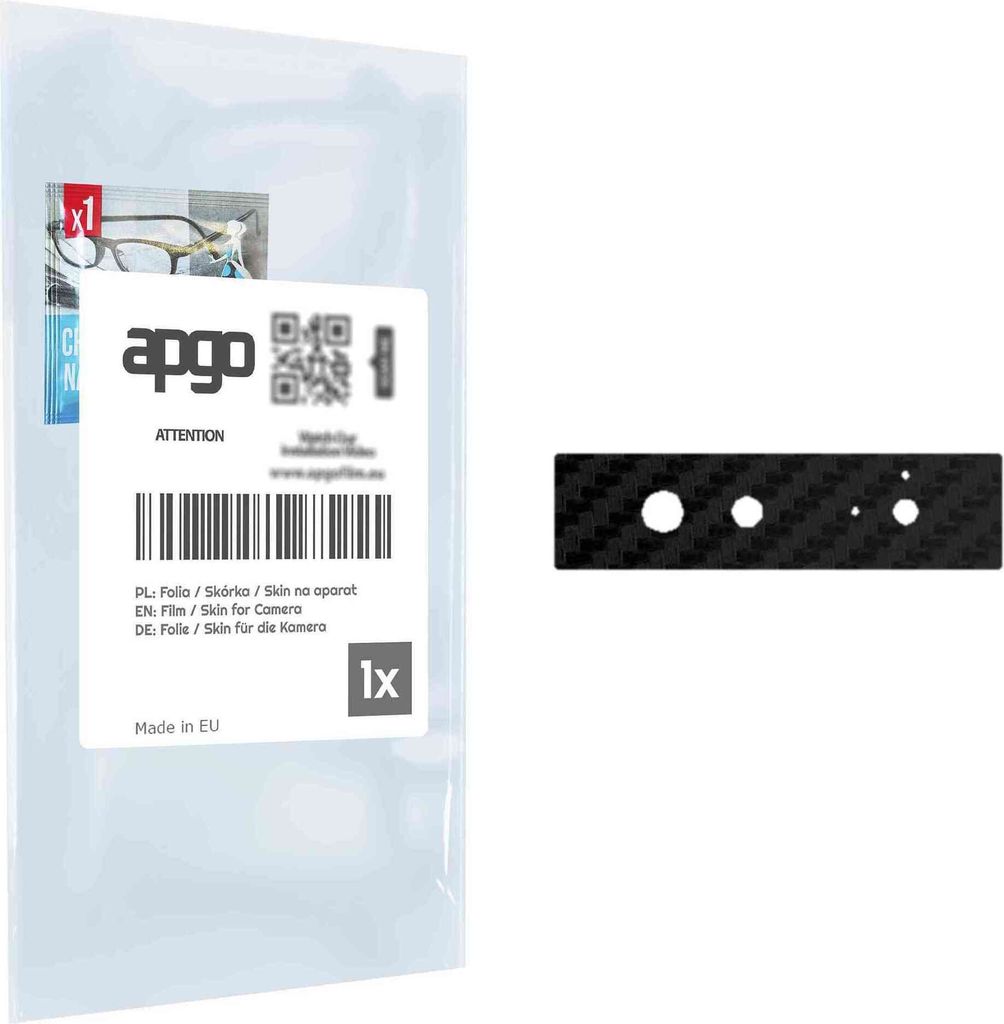 apgo Objektivschutz-Folie, Kameraschutz kompatibel mit Google Pixel 6, Carbon-Imitation, Rückseite Schutzfolie für Kamera-Insel, Hinten Folie, kr...