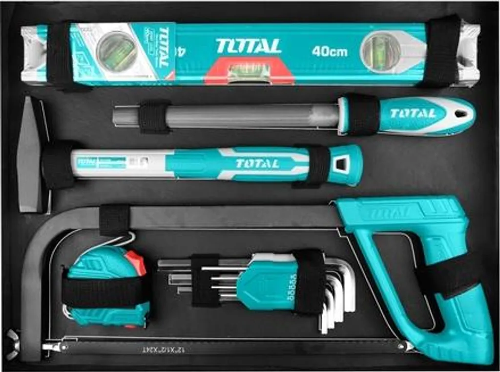 Set de 147 Outils à Main Total THKTHP21476 avec Mallette de Transport