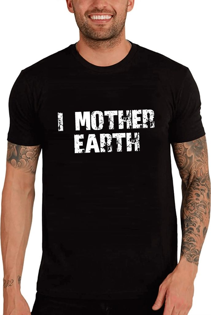 Herren Grafik T-Shirt I'Mutter – I'mother – Öko-Verantwortlich Vintage Jahrgang Kurzarm Lustige Druck Geburtstag Geschenk Mann