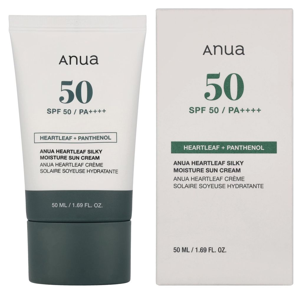 Anua Heartleaf Silky Moisture Sun Cream SPF50+ PA++++ Produktbild 