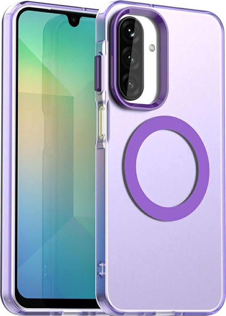 MagSafe Hülle für Samsung Galaxy A17/A26 - Phonesta HardFrost Semi-Transparent Back Cover - Matt Lila