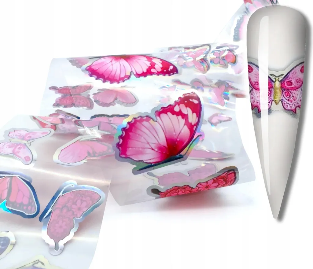 Pellicola Transfer Professionale 40cmx4cm SCHMETTERLINGE HOLO