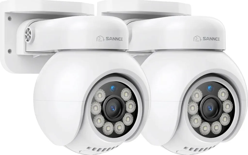 Caméra de sécurité extérieure 4K, audio bidirectionnel et grand angle