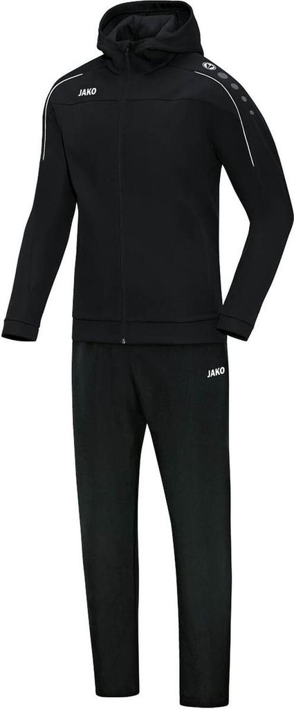 JAKO Damen Präsentationsanzug Classico mit Kapuze, Farbe:schwarz, Größe:40
