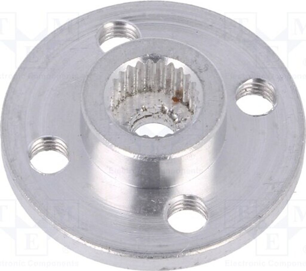 1x Servohorn Mat: Aluminium Hebel: Bügel Servomecus OKY8205 Mikromotoren-Zubehör