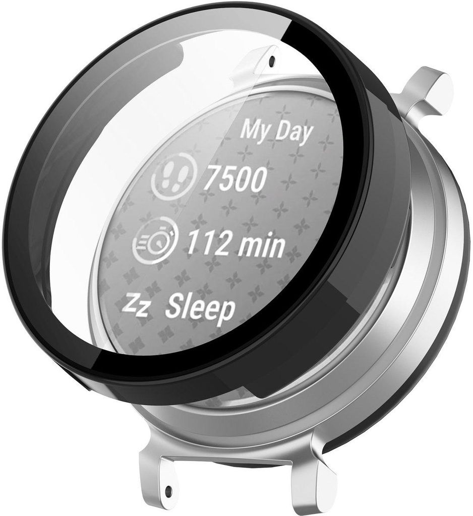 Stravo Displayschutzhülle für Garmin Lily 2 – Komplett schützende Hartschale – Displayschutzfolien für Garmin Smartwatches – Schwarz