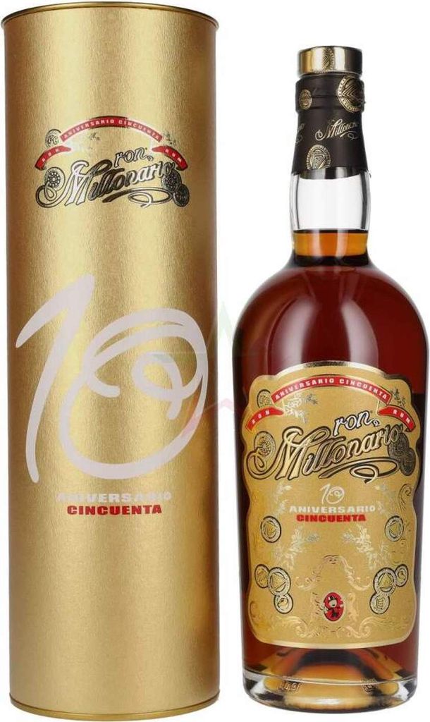 Ron Millonario 10 Aniversario Cincuenta Rum 50 % 0,70 Liter
