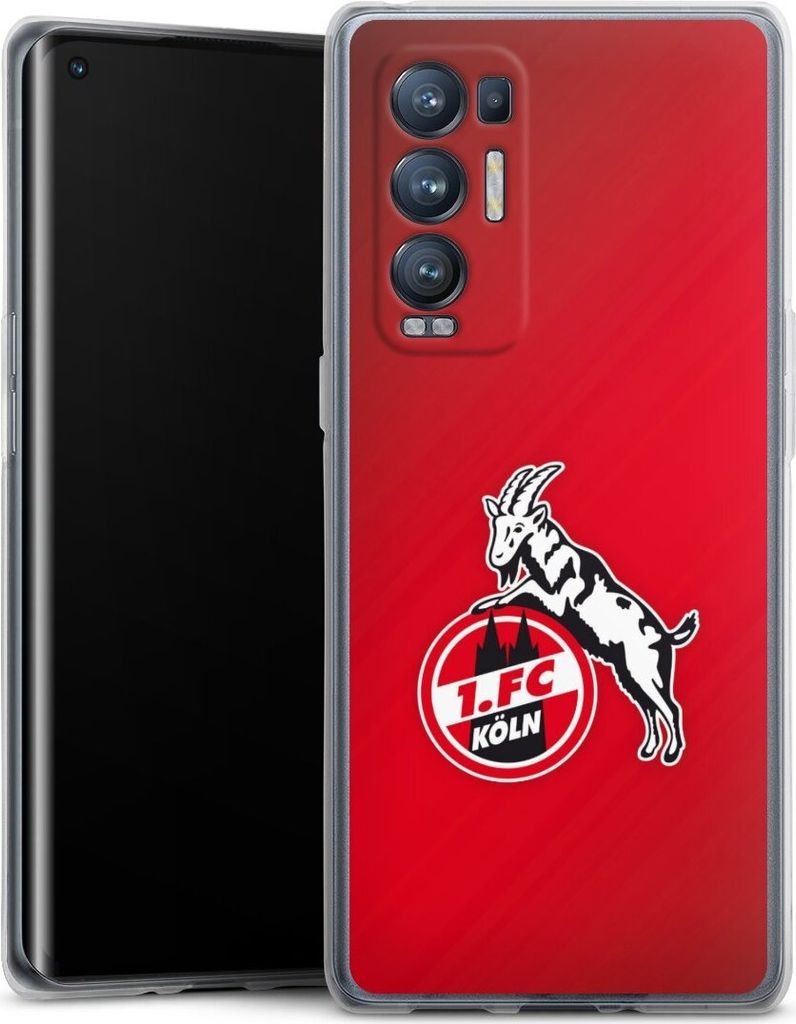 DeinDesign Handyhülle für Oppo Find X3 Neo Silikon Hülle Case Smartphone Schutzhülle 1. FC Köln EffZeh Offizielles Lizenzprodukt