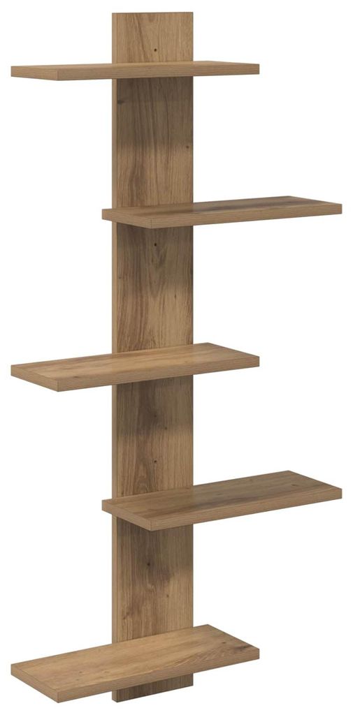 vidaXL Wandregal Artisan-Eiche 48,5 x 15 x 101 cm Produktbild 