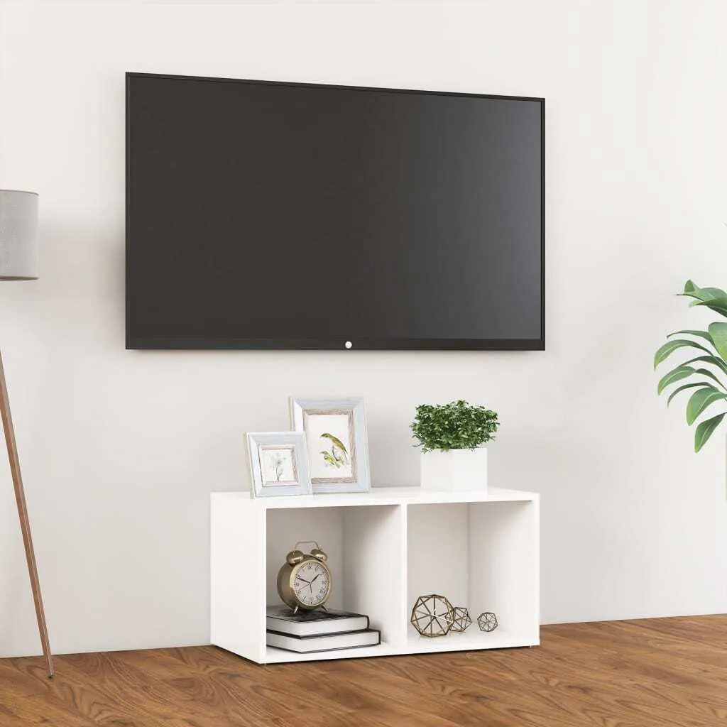 Mobile TV Bianco per Cameretta e Soggiorno | The Living Store 72 cm