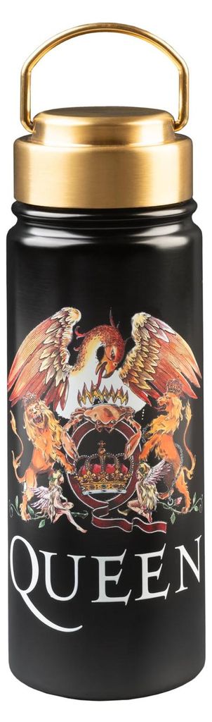 Grupo Erik Edelstahl Trinkflasche Queen, 550 ml, Sport Trinkflasche, offizieller Queen Merch