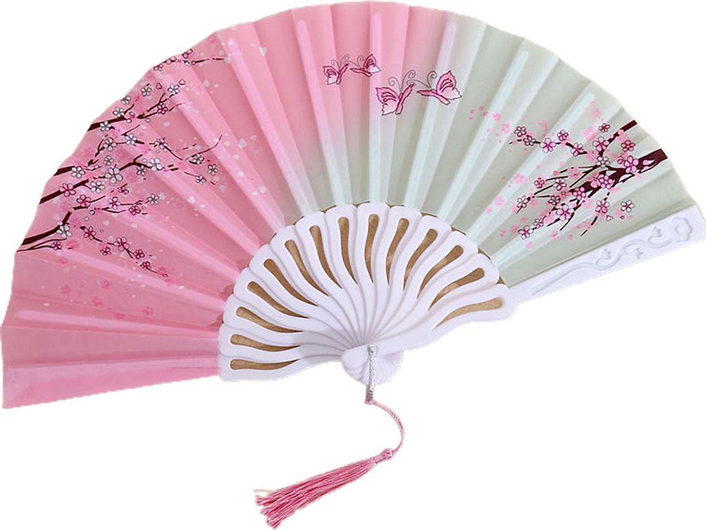 Klapperlüfter glänzende Textur Schöne verschiedene Stile glatte Oberfläche feine Verarbeitungsdekoration Oxford Stoff Chinesischer Stil Handhel...