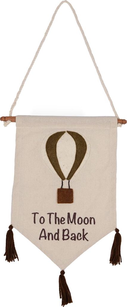 KidsDepot Wandaufhänger - Balloon - Beige - 40x30 cm | KidsDepot