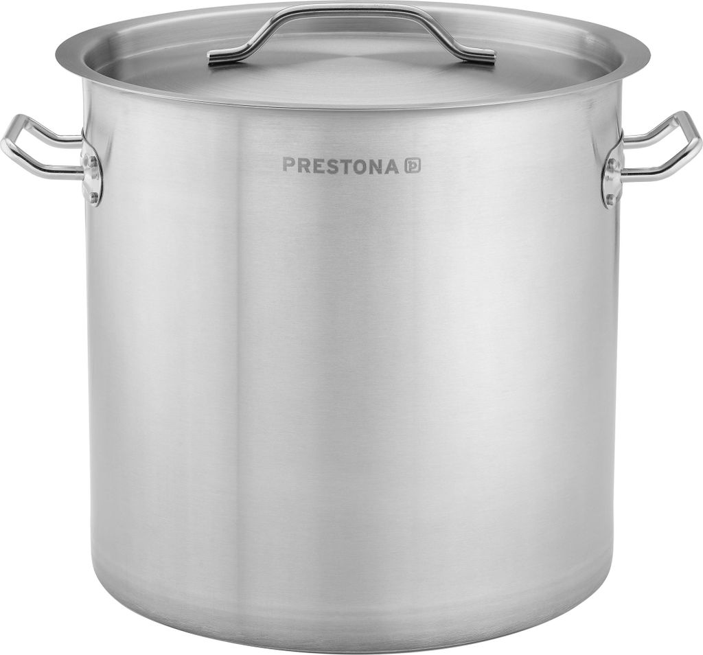 TECHNICA Hoher Topf 25L | 32 cm | Edelstahldeckel | Edelstahl Induktion Kochtopf