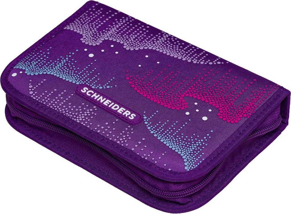 Schneiders Federmäppchen Pencil Case Wafy Dots violett