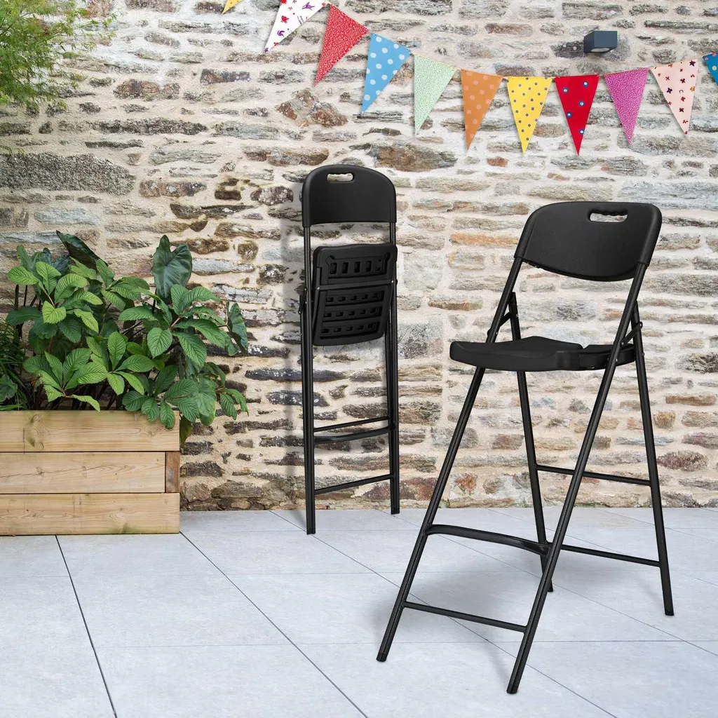 Table de balcon aspect bois gain de place - Solution pour balcon étroit - 2