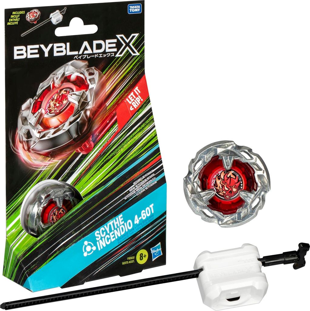 Beyblade X Scythe Incendio 4-60T Starter Pack Kreisel und Starter