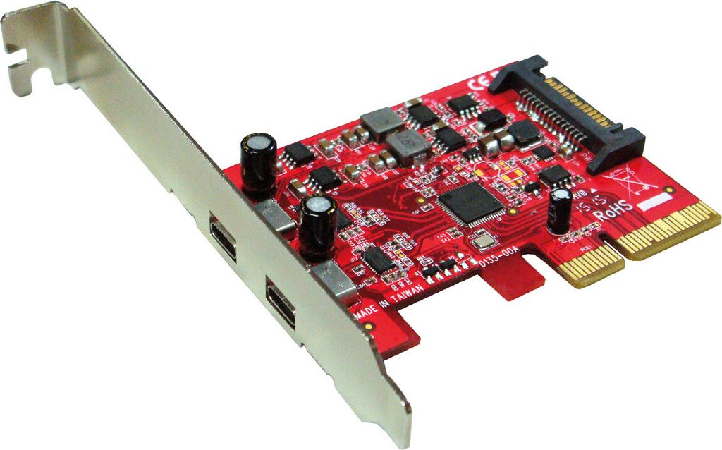 ROLINE PCI-Express-Karte, USB 3.2 Gen 2, 2x USB-C