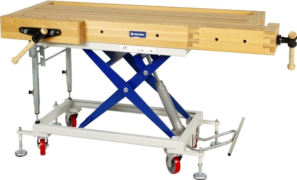 Rehnen Hubtisch Ursus mit mobiler Werkbank Transportgerät HTK klein 1390-000029