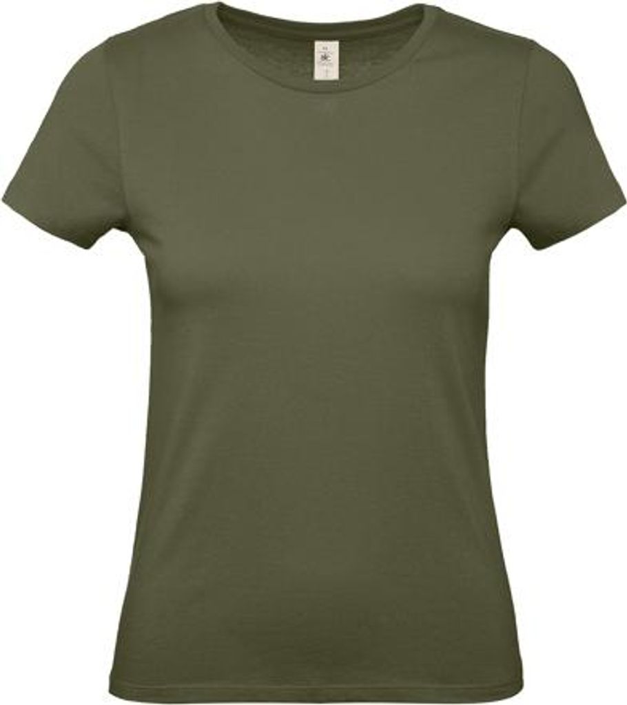 Damen-T-Shirt, Kurzarm - B&C #E150/W - urban khaki - Größe XL