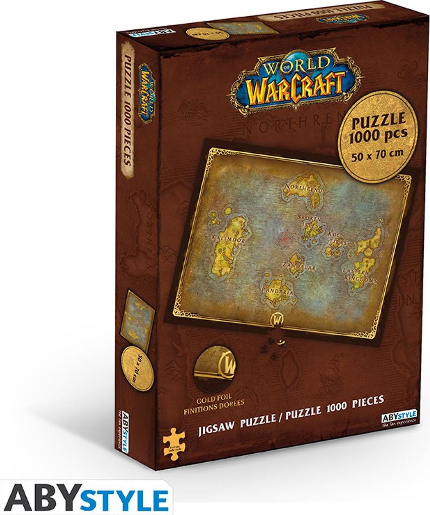 WORLD OF WARCRAFT - 1000 Teile Puzzle "Azeroth's map"