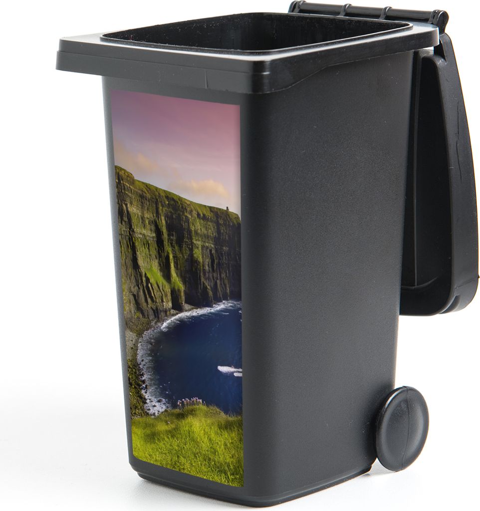 MuchoWow Mülltonnenaufkleber Sonnenlicht auf den Cliffs of Moher in Irland 44x98 cm - Containeraufkleber - Aufkleber - Mülltonnen-Aufkleber
