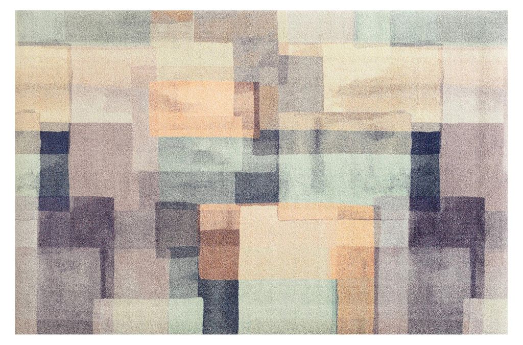 Floornovo Schmutzfangmatte Trend Design - 175 cm x 110 cm - Weiche Felder - waschbare Fußmatte Innen und übderdachte Außenbereiche