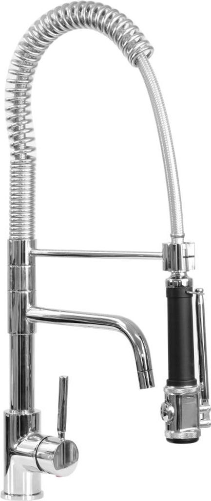 SARO Einloch-Vorspülbrause schwarz mit Hahn, VALENTINA