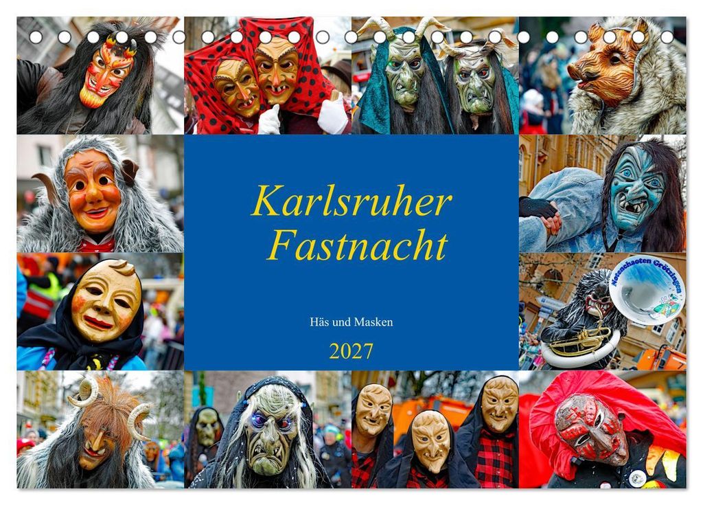 Karlsruher Fastnacht (Tischkalender 2027 DIN A5 quer), CALVENDO Monatskalender
