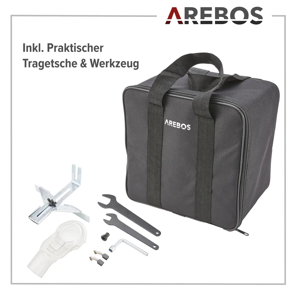 AREBOS Défonceuse Multifonction 710W - Blocage Broche et Base Plongeante - 13