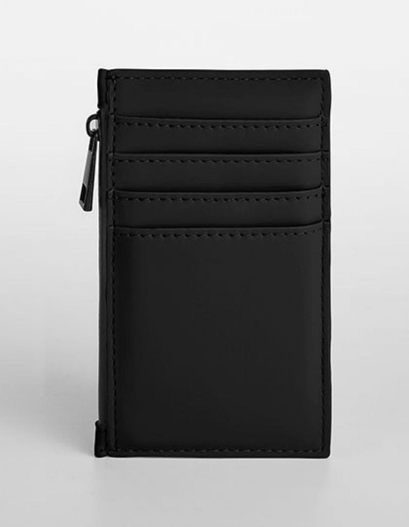 BagBase BG326 | Matte PolyurethanCard Holder Kartenhalter - Farbe: Black - Größe: 13 x 7 cm