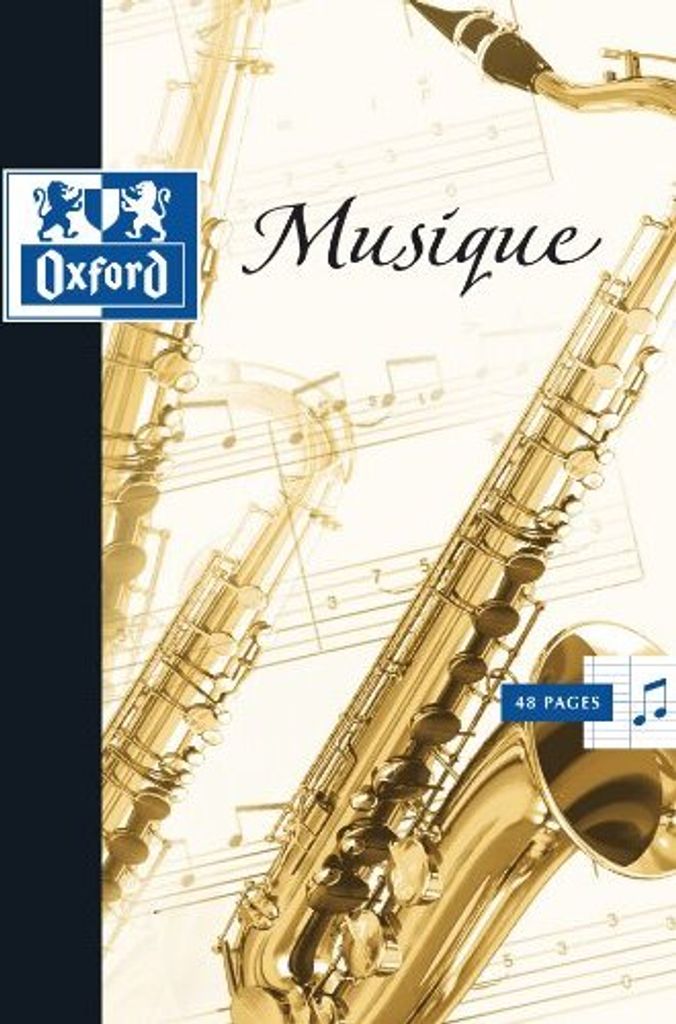 10x Oxford 400016256 cahier de musique 170 x 220 mm séyès 48 pages