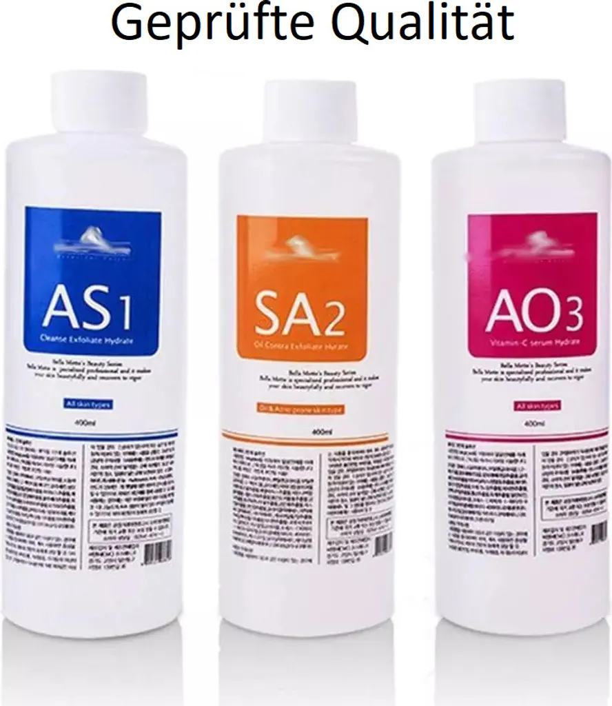 Ingrosso Soluzioni Aquafacial BMTLAB | Set 3x400ml | Prezzo Stock