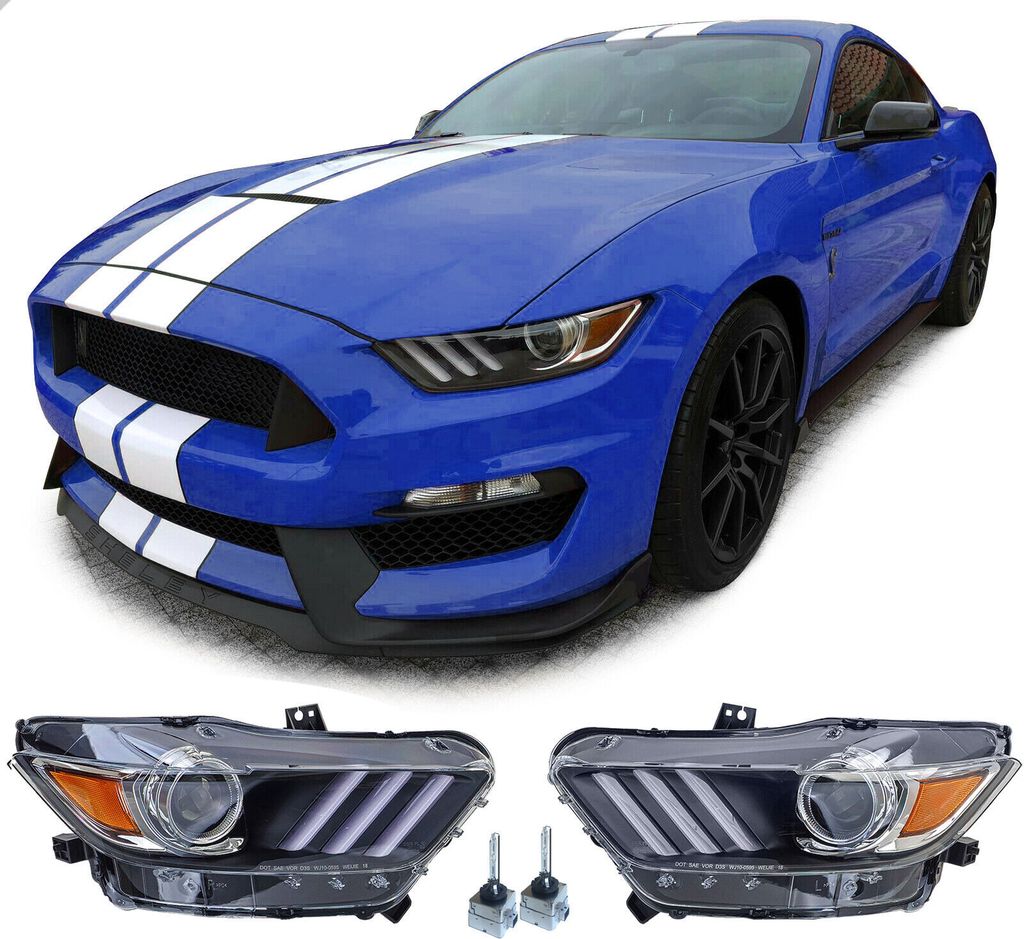 Xenon Scheinwerfer Links Rechts + D3s Brenner Schwarz mit EU-Zulassung für Ford