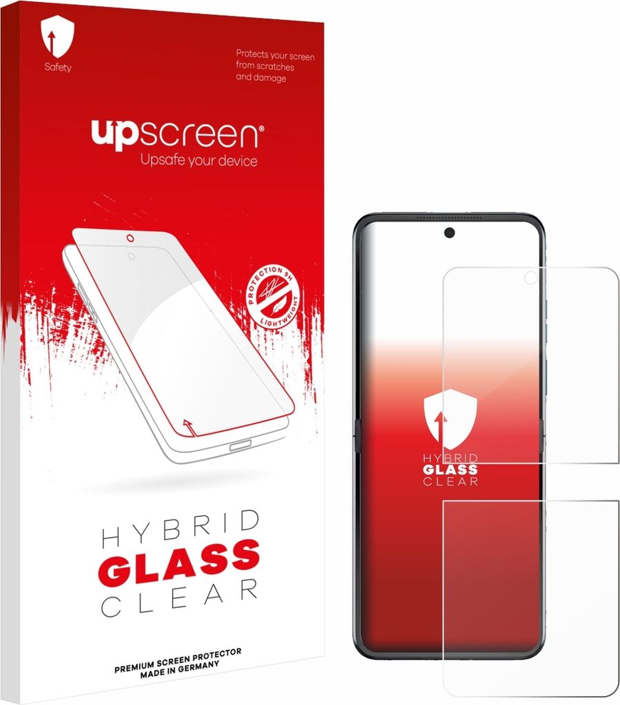 upscreen Schutzglas für Motorola Razr 60 Schutzfolie Panzer Folie Glas Display Schutz klar