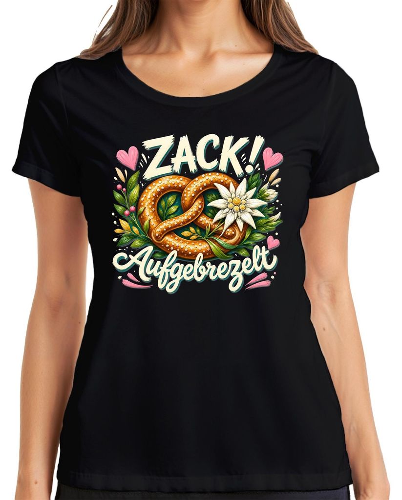 Zack Aufgebrezelt: Brezel, Edelweiss, , Lederhose, Dirndl, Productafbeelding 
