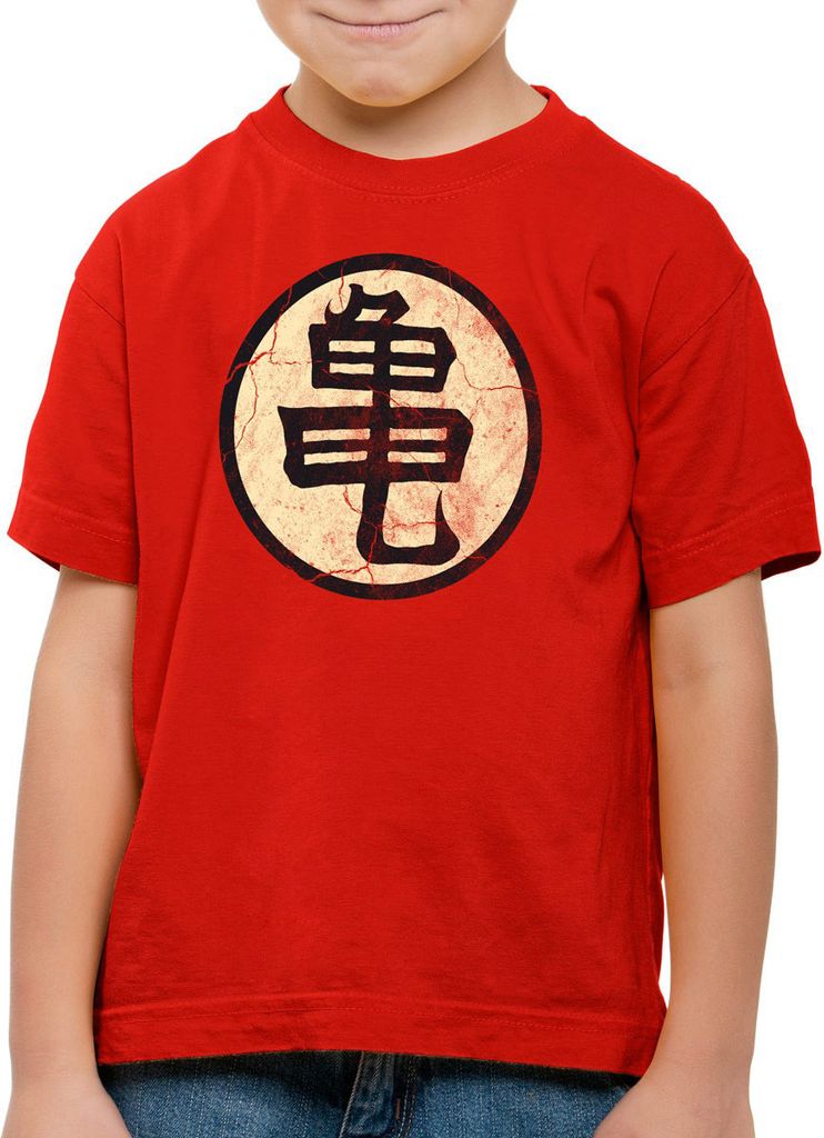 style3 Goku Roshis Turtle School Kinder T-Shirt Anime Manga Dojo Kame Roshi House Meister Training