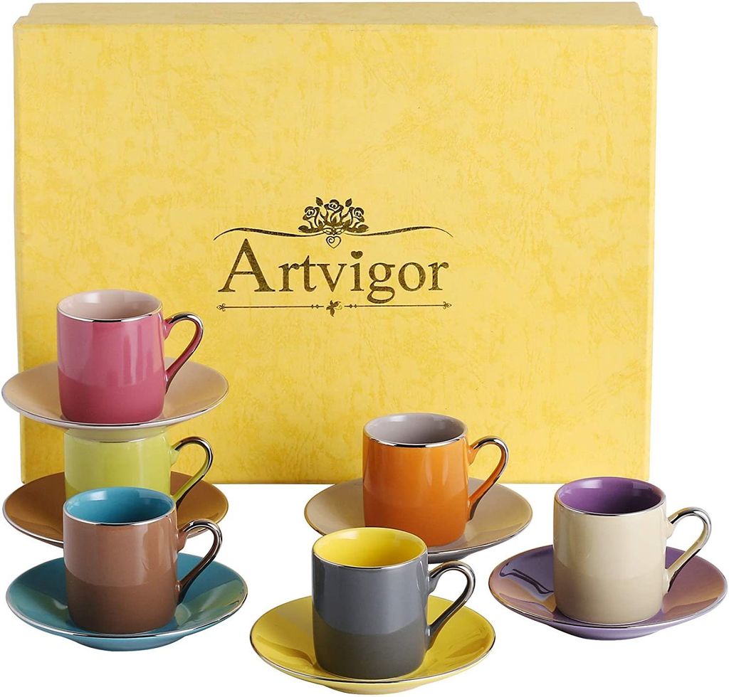 Artvigor, Porzellan Kaffeeservice, Bunt 12