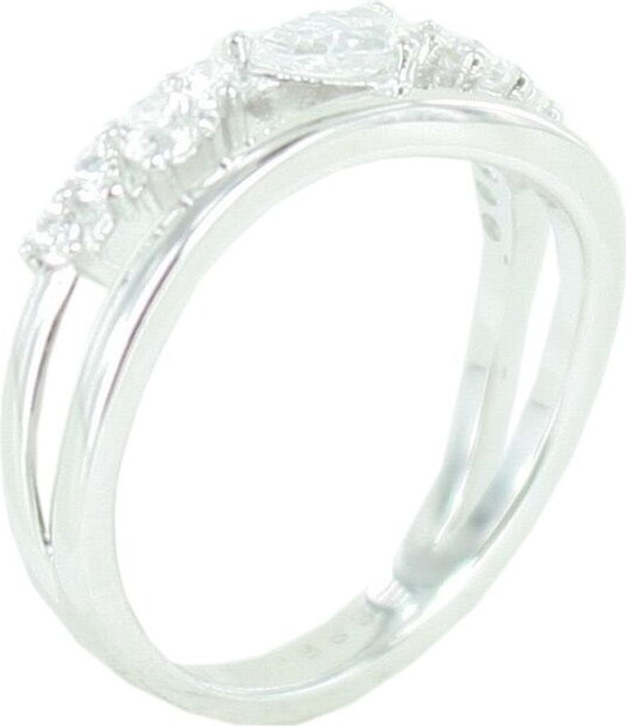 Esprit Damen Ring Silber Zirkonia Diadem ESRG92847A1, Ringgröße:57 (18.1 mm Ø)