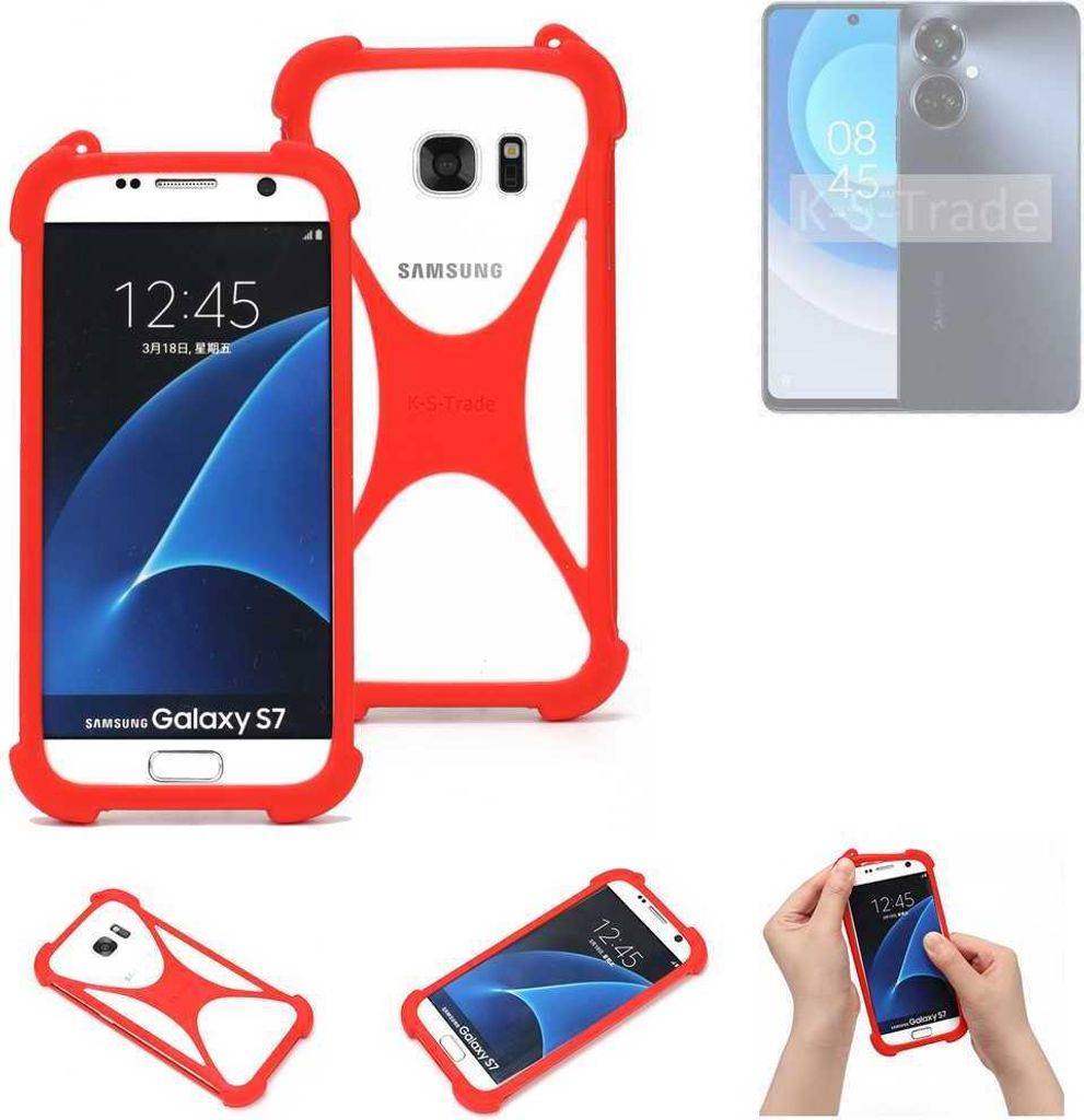 K-S-Trade Handy-Hülle kompatibel mit Tecno Camon 19 Pro Schutz-Hülle Bumper Silikon Schutz Hülle Cover Case Silikoncase Silikonbumper TPU Softcase
